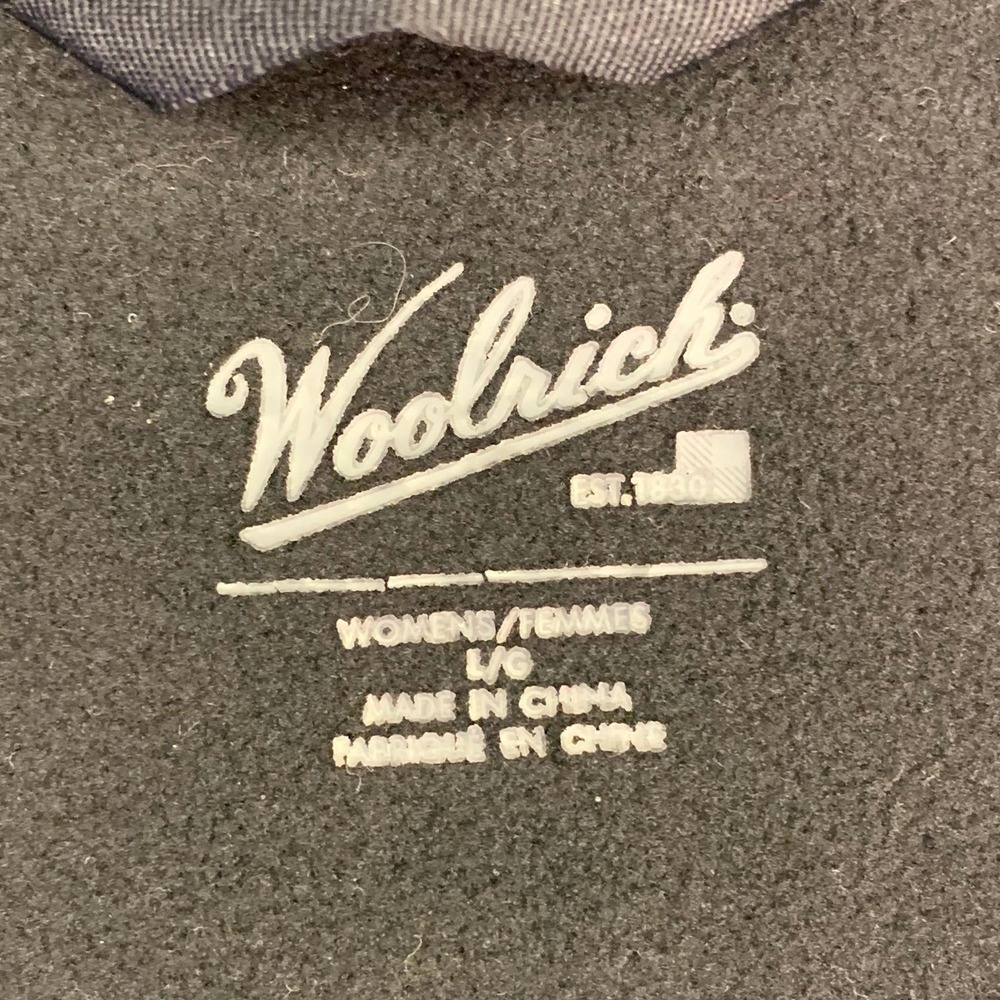 Woolrich Womens L/G Charcoal Gray Hooded Wool Blend Jacket Coat - Picture 6 of 13